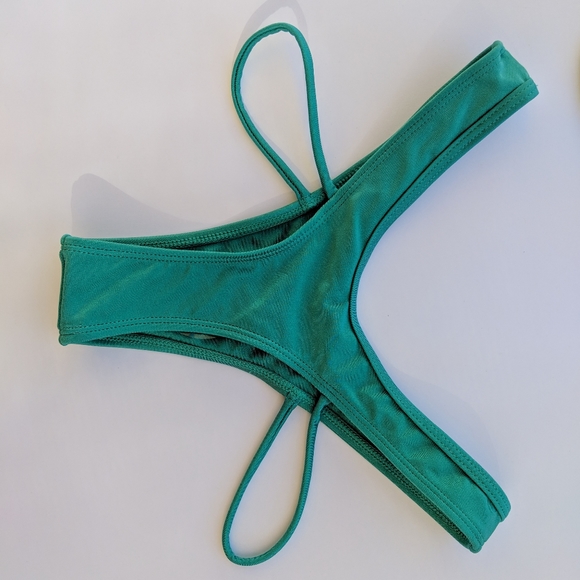 Teal Strappy Bikini BOTTOMS - Picture 3 of 3